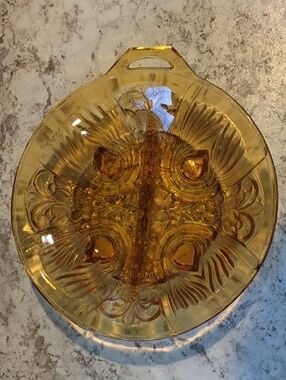 Carnival Glass Relish Dish